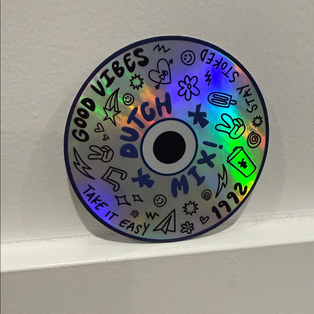 Dutch Bros Holographic Rainbow 'Dutch Mix' Sticker